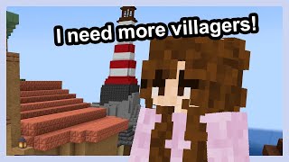 Extending the villager trading hall  Minecraft 121 22 [upl. by Dnaltroc]