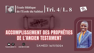 SAMEDI 161124 KUTIMIZA UNABII WA AGANO LA KALE ACCOMPLISSEMENT DES PROPHÉTIES DE L’ANCIEN TES [upl. by Auberon]