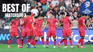 Best of – Matchday 3  AFC Asian Qualifiers™ Road to 26 [upl. by Arrimat]