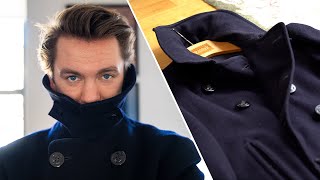 Why The Best Peacoat Is From WWII and how to get one  Slim fitWool Coat [upl. by Emse]