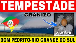 ðŸš¨TEMPESTADE DE GRANIZO em DOM PEDRITORIO GRANDE DO SULmadrugada quartafeira25924 [upl. by Millman]