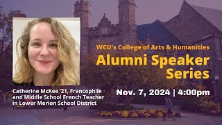 Alumni Speaker Series with Catherine McKee 21 [upl. by Ardiedal]