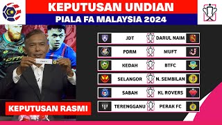 🔴 RASMI Keputusan Undian Piala FA Malaysia 2024  Jadual Piala FA Malaysia 2024 [upl. by Claudelle]