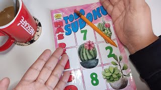 ASMR sudoku ✍🏻  susurros 🗣️  café ☕  dedo herido 🩹🥴 [upl. by Dredi]