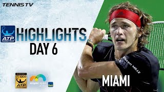 Highlights Zverev Kyrgios Advance To Miami Showdown [upl. by Cock]