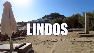 Rhodes Greece  LINDOS  Beaches Castle and Famous Town [upl. by Boser]