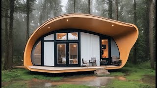 Shell Shaped Small Tiny Home Survives Heavy amp Floody Rain [upl. by Randy321]