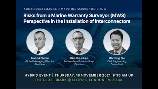 ABL Maritime Market Briefing  Risks in Installation of Interconnectors [upl. by Rosemare]