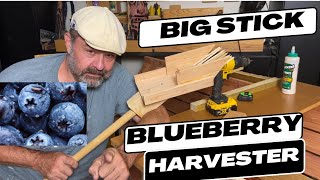 Ultimate DIY Overhead Berry Rake  Woodworking Project  U Pick Harvesting Berries [upl. by Ettenahc]