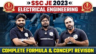 SSC JE 2023  SSC JE Electrical Engineering Complete Formula amp Concept Revision [upl. by Dilks524]