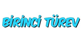 10dk da BİRİNCİ TÜREV  Tonguc Akademi [upl. by Blim]