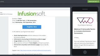 Infusionsoft Responsive Email HACK [upl. by Arodoet]