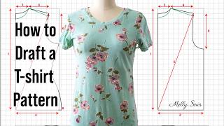 Make A TShirt Pattern from your Measurements [upl. by Rollecnahc]