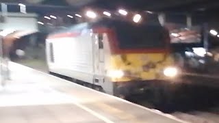 151124  TfW Class 67  67014  Light Locomotive  Crewe CS to Holyhead Car MD [upl. by Nwahsed]