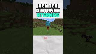 Cara Mengatasi RENDER DISTANCE Yang Kecil Di ATERNOS  Minecraft shorts [upl. by Indys]