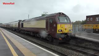 Newbury to Salisbury ECS 5Z68 Pullman at Westbury 2nd October 2024 [upl. by Clover]