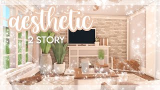 Bloxburg  2 Story  Aesthetic Family Home  speedbuild [upl. by Lotty]