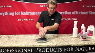 Stone Pro How To Polish Granite Countertops [upl. by Hoes347]