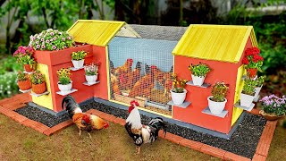 Modern chicken coop idearaise chickens and decorate garden together [upl. by Ynaffit]