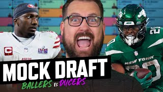 Mock Draft Battle Ballers vs Ducers  Fantasy Football 2024  Ep 1613 [upl. by Combes]