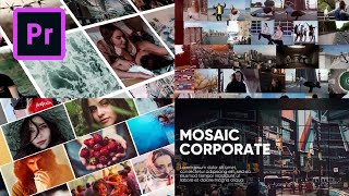 FREE Mosaic Photo Template for Adobe Premiere Pro [upl. by Enawtna13]