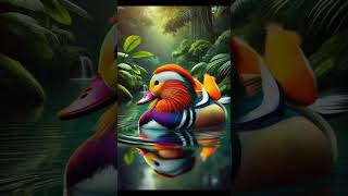 Nature’s Living Masterpiece The Mandarin Duck Stunning Footage [upl. by Fiester]