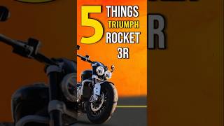 Triumph rocket 3r 5 things [upl. by Almeda]