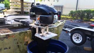 How to Make a Mud MotorAir Cooled Outboard [upl. by Ahtimat]