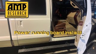 0816 F250F350 AMP Power Running Board Installation [upl. by Burnie]