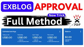 How to Get AdSense Approval On Exblog  Exblog AdSense Approval New Method 2024  The Banned [upl. by Luigino]