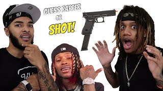 Guess the Rapper Challenge with Glock 18c BB Gun 🔫 [upl. by Epilif970]