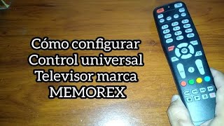 Código para TV MEMOREX Control universal [upl. by Htebi]