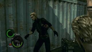 HD Resident Evil 5  Wesker Combo Finisher  Ghost Butterfly  to Majini [upl. by Aicilihp]