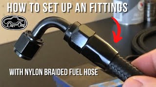 How to AN fitting with Nylon braided hose [upl. by Anner]