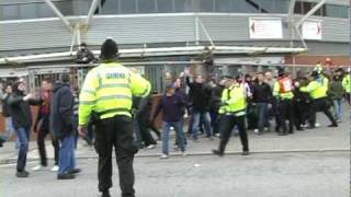 FOOTBALL VIOLENCE BREAKS OUT AFTER DERBY MATCH BETWEEN SOUTHAMPTON AND PORTSMOUTH [upl. by Akimak604]