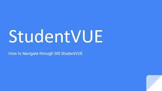 FCPS StudentVUE Navigation Video [upl. by Ripp]