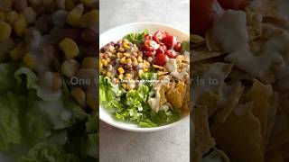 Easy NoCook Taco Salad  Balanced Meal Idea [upl. by Haikezeh748]