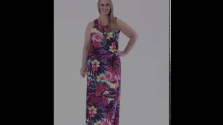 Vestido Longo Tropical Plus Size  Marguerite  Posthaus [upl. by Faydra182]