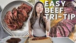 Easy Oven TriTip Roast Recipe 15 Minutes [upl. by Schulz]