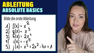 Grundlagen Ableitung Potenzregel Summenregel Konstantenregel und Faktorregel  ABSOLUTE BASICS [upl. by Willmert263]