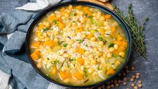 Instant Pot Chickpea Rice Soup [upl. by Yrogerg336]