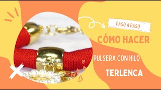 Como hacer una pulsera con hilo terlenca HomeArtTv producido por Juan Gonzalo Angel Restrepo [upl. by Martica]