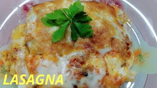 Lasagna Recipe With Bechamel Sauce [upl. by Jammie]