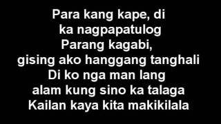 Ted Hanna Lyrics Parokya Ni Edgar [upl. by Ecnarrat229]