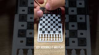 3d printed credit card sized chess game 3dprinting [upl. by Aisel]