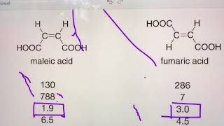 MALEIC ACID VS FUMARIC ACID [upl. by Atniuqal815]