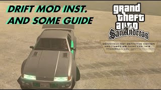 GTA SA Drift Mod Tutorial and Some Places for Drifting [upl. by Tome963]