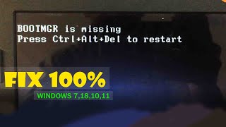 How to Fix Windows 10 Bootmgr if Its Missing [upl. by Gavette]