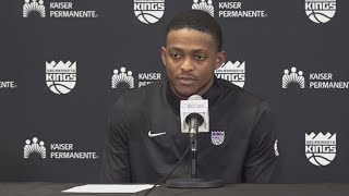 Kings DeAaron Fox on his recordsetting 60point night vs Timberwolves — Nov 15 2024 [upl. by Timmie]