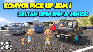 MISI EPIC KONVOI PICK UP BALAP SULTAN UPIN IPIN SENANG  GTA 5 MOD UPIN amp IPIN [upl. by Acemaj]